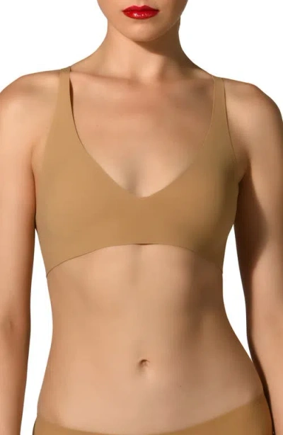 Wolford Pure 3w Underwire Bra In Brown