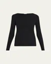 Wolford Pure Bateau-neck Jersey Top In Black