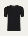 Wolford Pure Jersey Short-sleeve Crewneck Top In Black