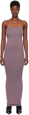 Wolford Purple Fatal Maxi Dress In 3211 Arctic Dust