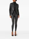 Wolford Python-effect Button Blazer In Black
