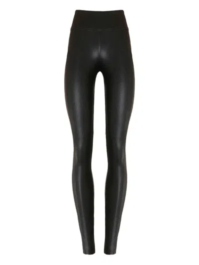 Wolford Python-effect Leggings In Black