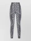 Wolford Python Print High Waist Leggings In Gray
