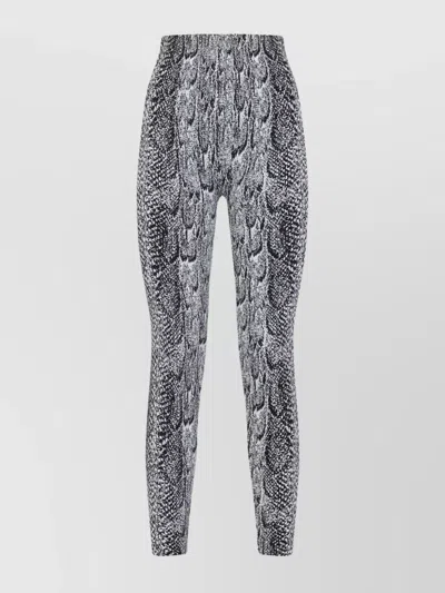 Wolford Python Print High Waist Leggings In Gray