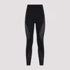 Wolford Snakeskin Pattern Stretch Leggings In Black