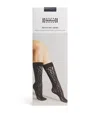 Wolford Leo Animal-patterned Matte Crew Socks In Brown