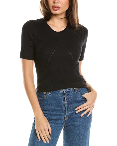 Wolford Rib Cashmere-blend Sweater In Black