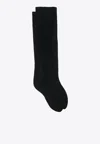 Wolford Ribbed Calf-length Socks