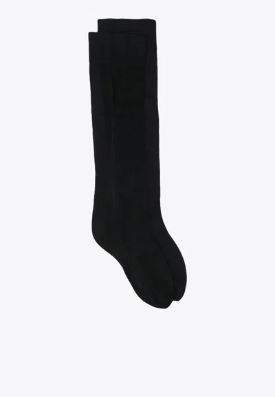 Wolford Ribbed Calf-length Socks