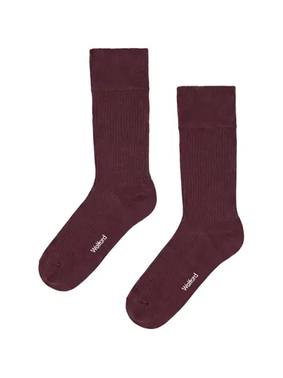 Wolford Ribbed Socks In Purple