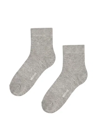 Wolford Ribbed Socks In Gray