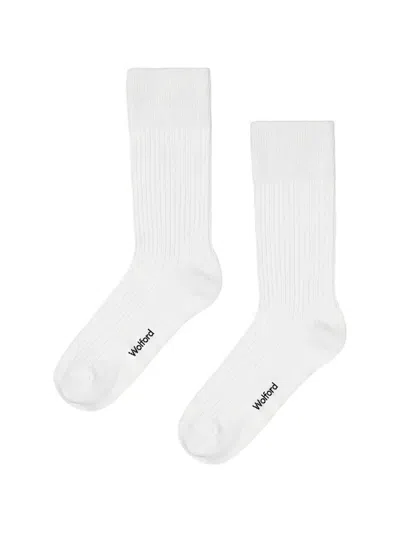 Wolford Ribbed Socks In White