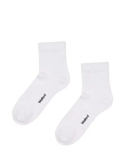 Wolford Ribbed Terry Socks (set Of Two) In White