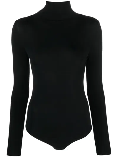 Wolford Black Cotton Blend Clothing Top