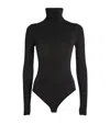 Wolford Seamless Fitted Turtleneck Long-sleeved Top In Black