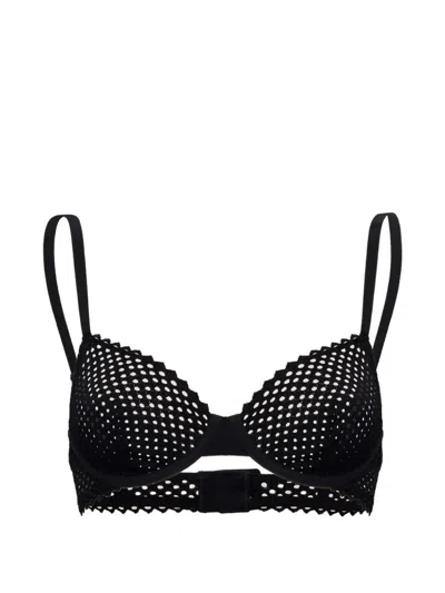 Wolford Romantic Net Bra In Black
