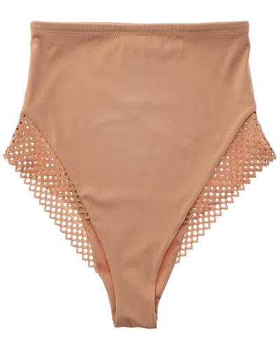 Wolford Romantic Net-shaping High Waist Panty In Brown