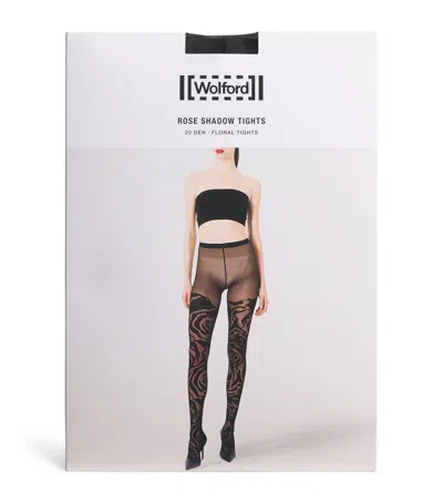 Wolford Rose Shadow 20 Tights In Black