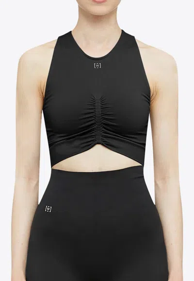 Wolford Ruched Performance Top In Black