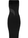Wolford Satin Sheer Midi Ress In Black