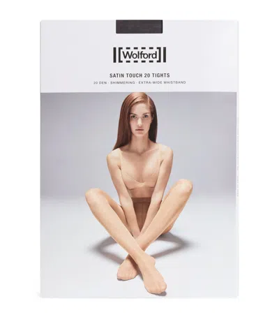 Wolford Satin Touch 20 Comfort Tights In Brown