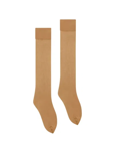 Wolford Satin Touch 20 Knee-high Socks In Neutral