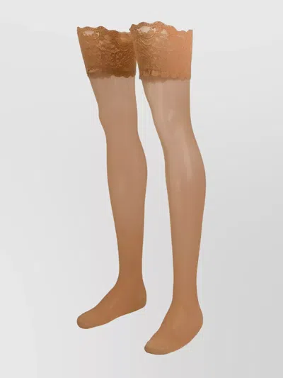 Wolford Satin Touch 20 Thigh High Stay-up In Nude