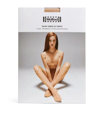 Wolford Satin Touch 20 Tights In Beige