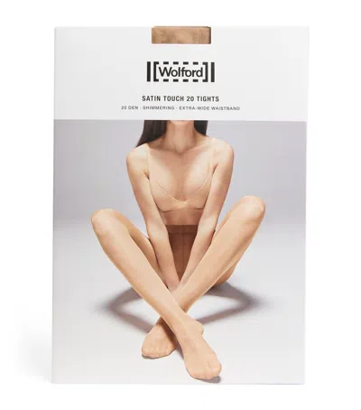 Wolford Satin Touch 20 Tights In Brown