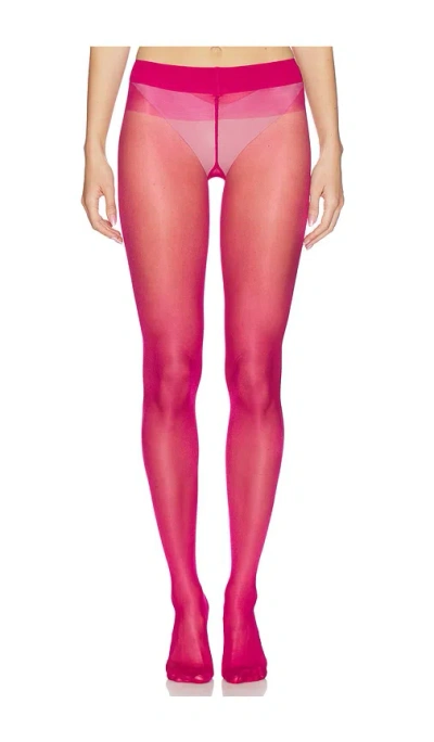 Wolford Satin Touch 20 Tights In Ruby