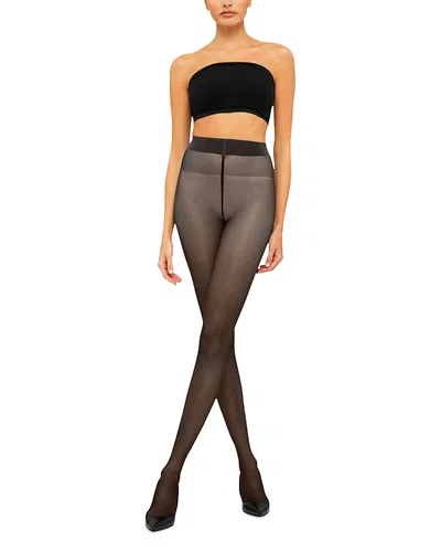 Wolford Satin Touch Comfort Sheer Tights In Black
