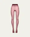 Wolford Satin Touch Shimmer Tights, 20 Denier In Merlot