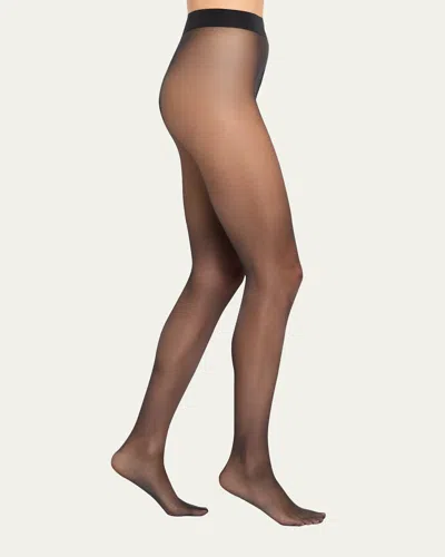 Wolford Satin Touch Shimmer Tights, 20 Denier In Navy