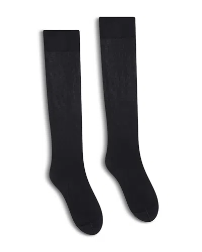 Wolford Black Satin Touch 20 Socks In Black