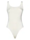Wolford Slim Fit Butter-colored Knit Top In White