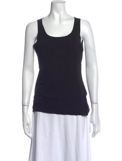 Pre-owned Wolford Scoop Neck Sleeveless Top In Blue
