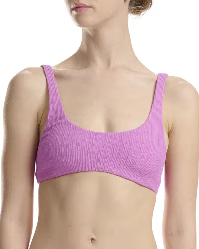 Wolford Scoop Neck Top In Purple