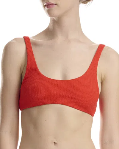 Wolford Scoop Neck Top In Red