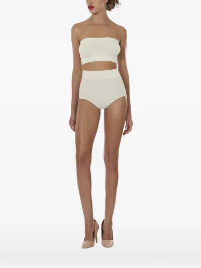 Wolford Seamless Bandeau Crop Top In White