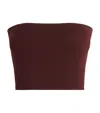 Wolford Seamless Bandeau Top In Burgundy