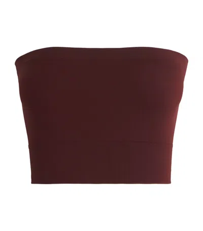 Wolford Seamless Bandeau Top In Burgundy