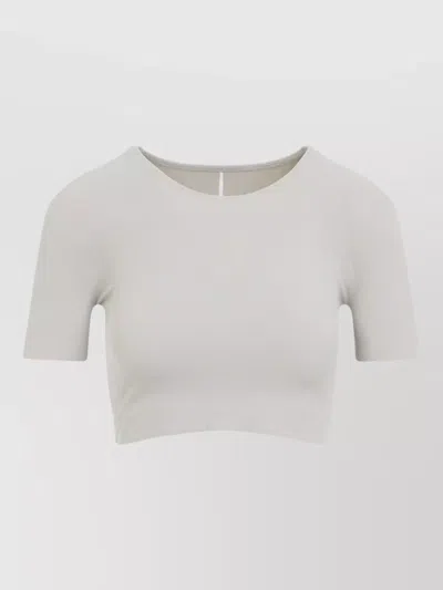 Wolford Seamless Cropped Top Short Sleeves Crew Neck In White