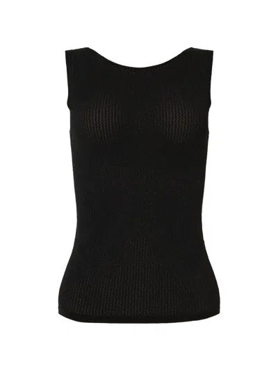 Wolford Nahtloses Tanktop Aus Mikro-mesh In Black