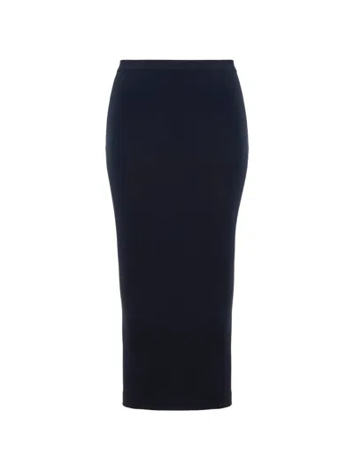 Wolford Seamless Midi Skirt In Blue