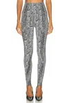 Wolford Seamless Python-print Leggings In Multi