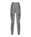 Wolford Python Print High Waist Leggings