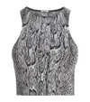 Wolford Seamless Python-print Crop Top In Multi
