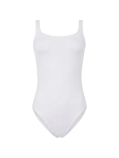 Wolford Seamless Sleeveless Bodysuit In White