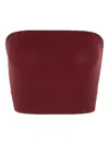 Wolford Seamless Strapless Bandeau Top In Red