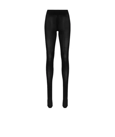 Wolford Cashmere-blend Leggings In Black